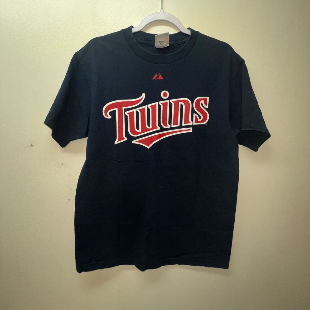 Joe Mauer — Minnesota Twins Majestic Jersey Shirt — Size Men’s Medium - Picture 2 of 5